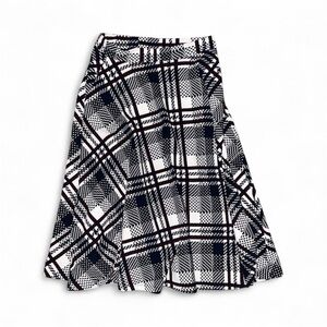Lara Fashion blue, white, and red plaid skirt
